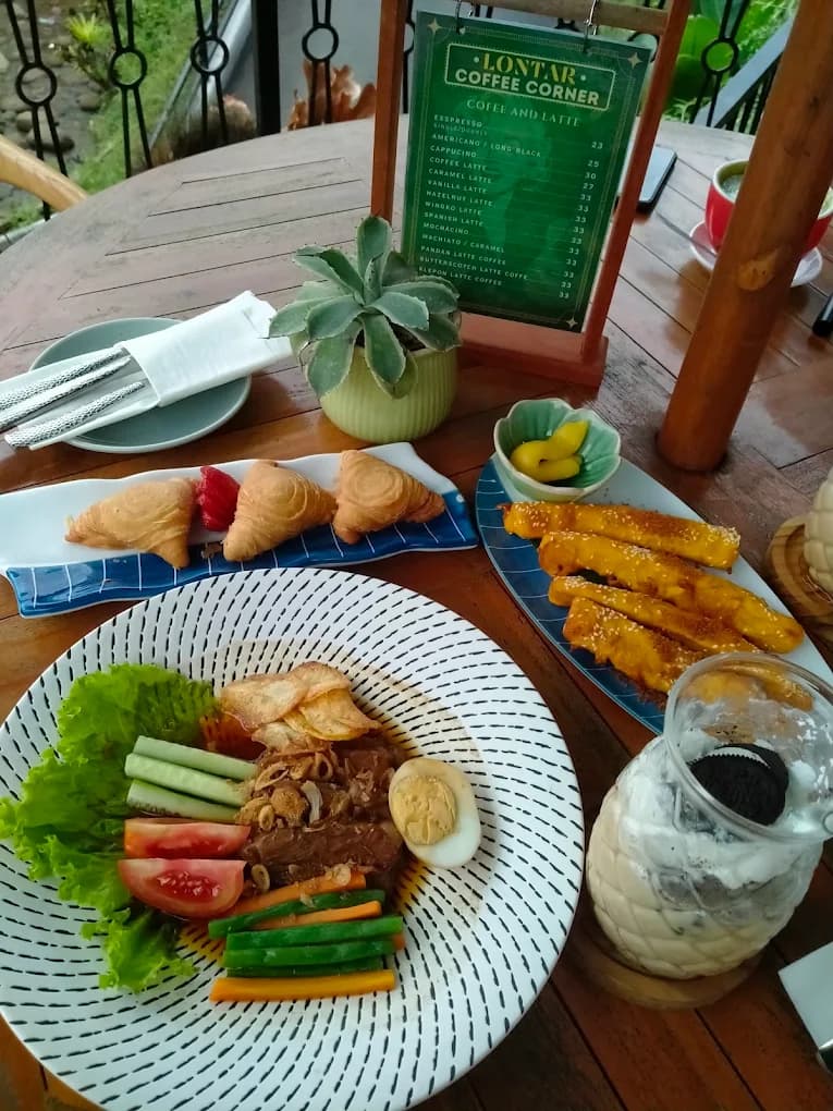 Coffee corner refreshments served at Lontar