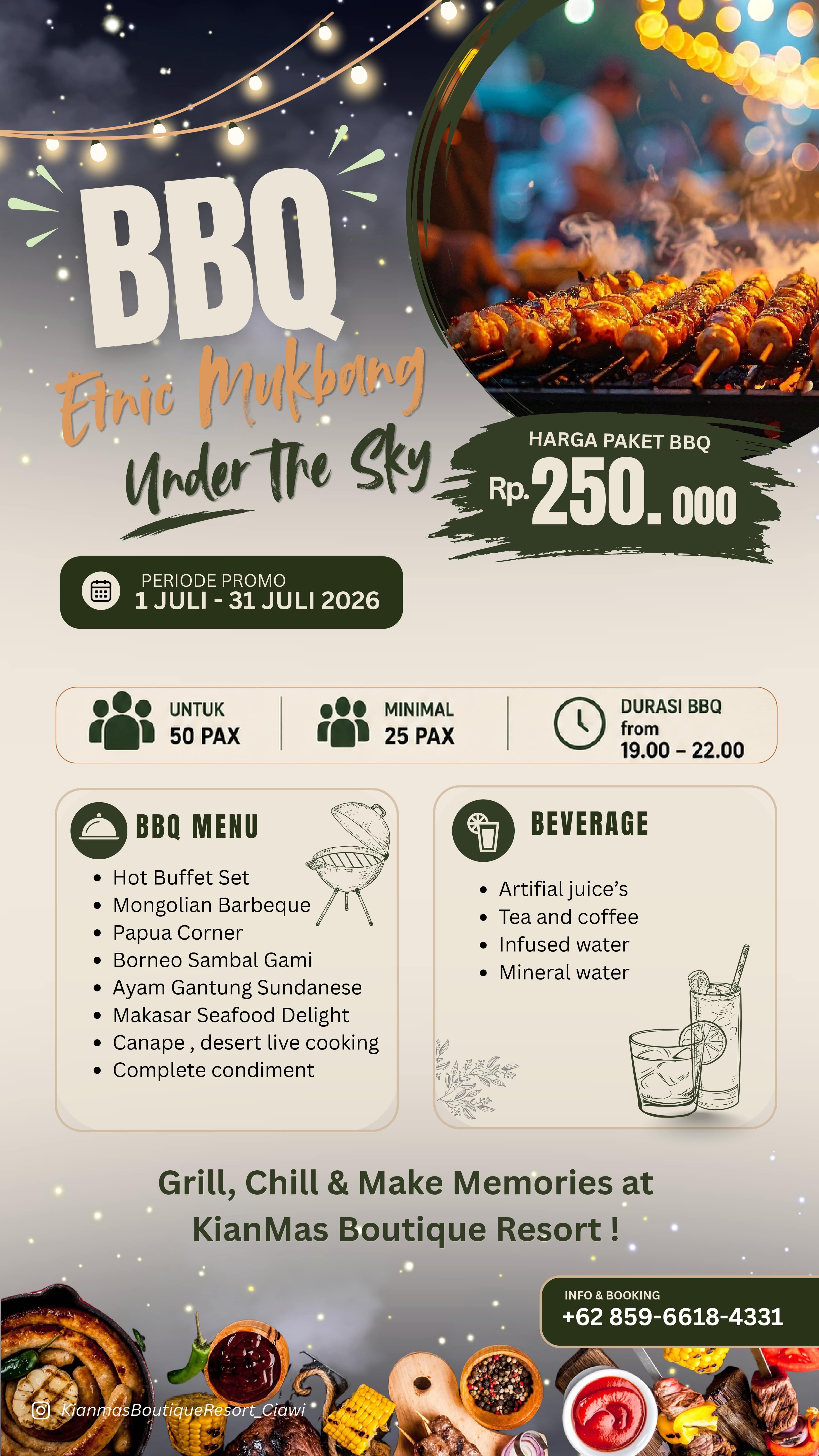 BBQ Ethnic Mukbang Under The Sky promotion