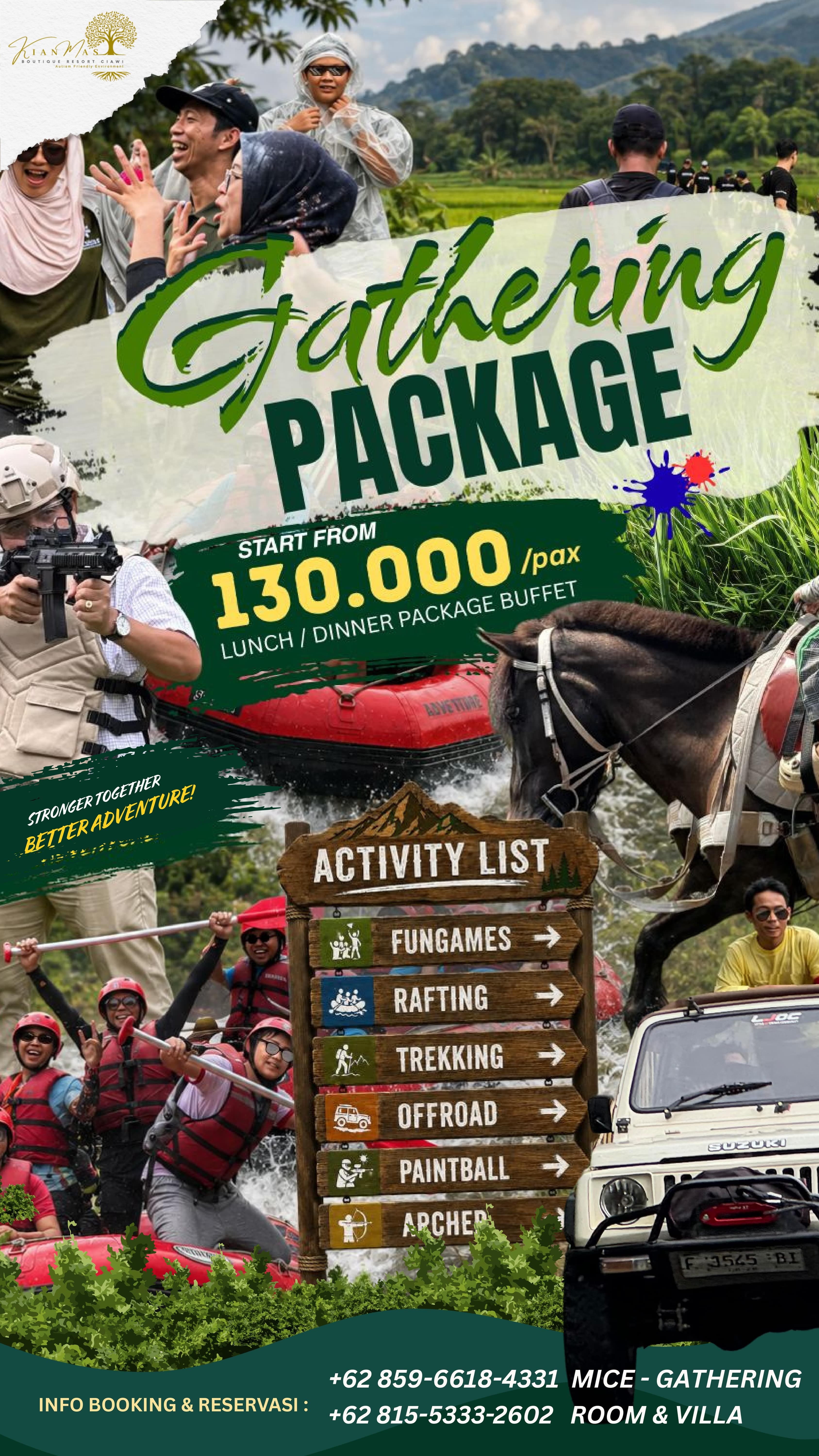 Gathering package activity list promotion